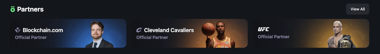 Wezowin casino Partners row falsely listing Blockchain.com, Cleveland Cavaliers, and UFC as official partners